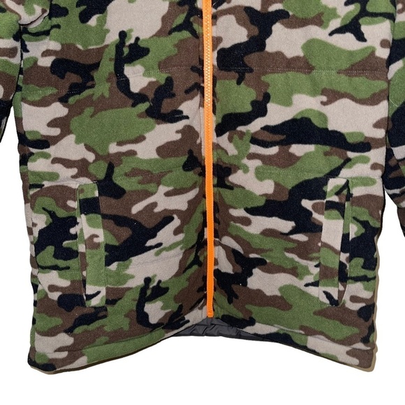 The North Face Boys Reversible Camo Charcoal Jacket Size L - Picture 10 of 12